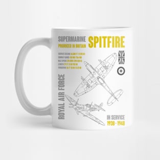 Supermarine Spitfire RAF Mug